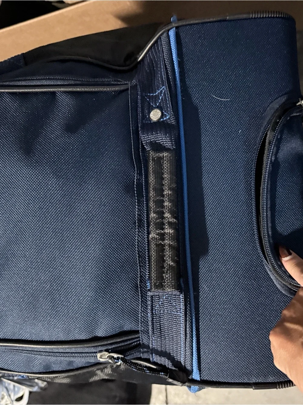 Nautica Royal Blue Rolling Travel Duffel with Bold Logo